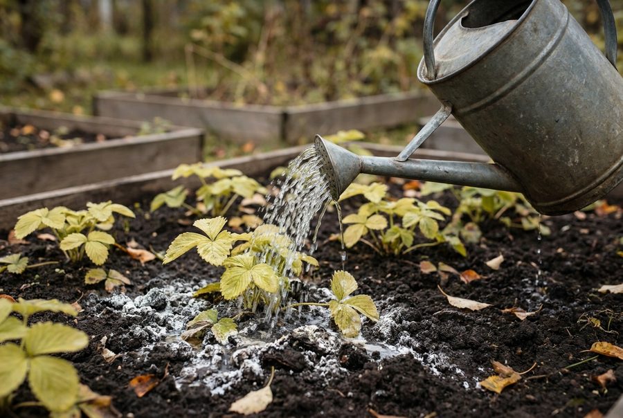 Хлороз из-за поливочной воды с повышенным рН