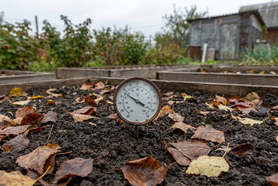 Почва холоднее +10 °C — растворы больше не работают, только гранулы